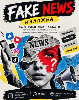 Изложба на студентски плакати „Fake…